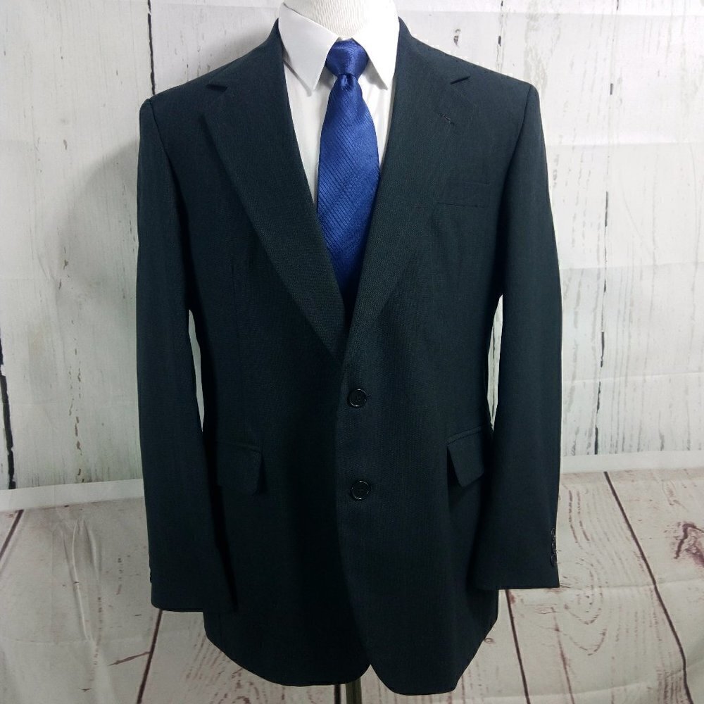 Haggar Imperial 42R Charcoal Gray Suit Blazer Sports Coat